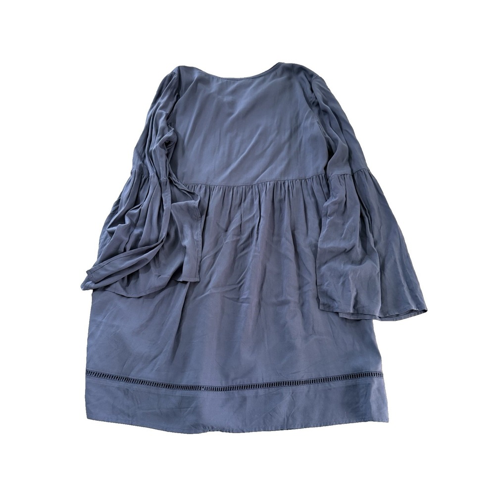 Knox Rose Women's Size Large Blue Embroidered Bohohemian Dress - Picture 2 of 3